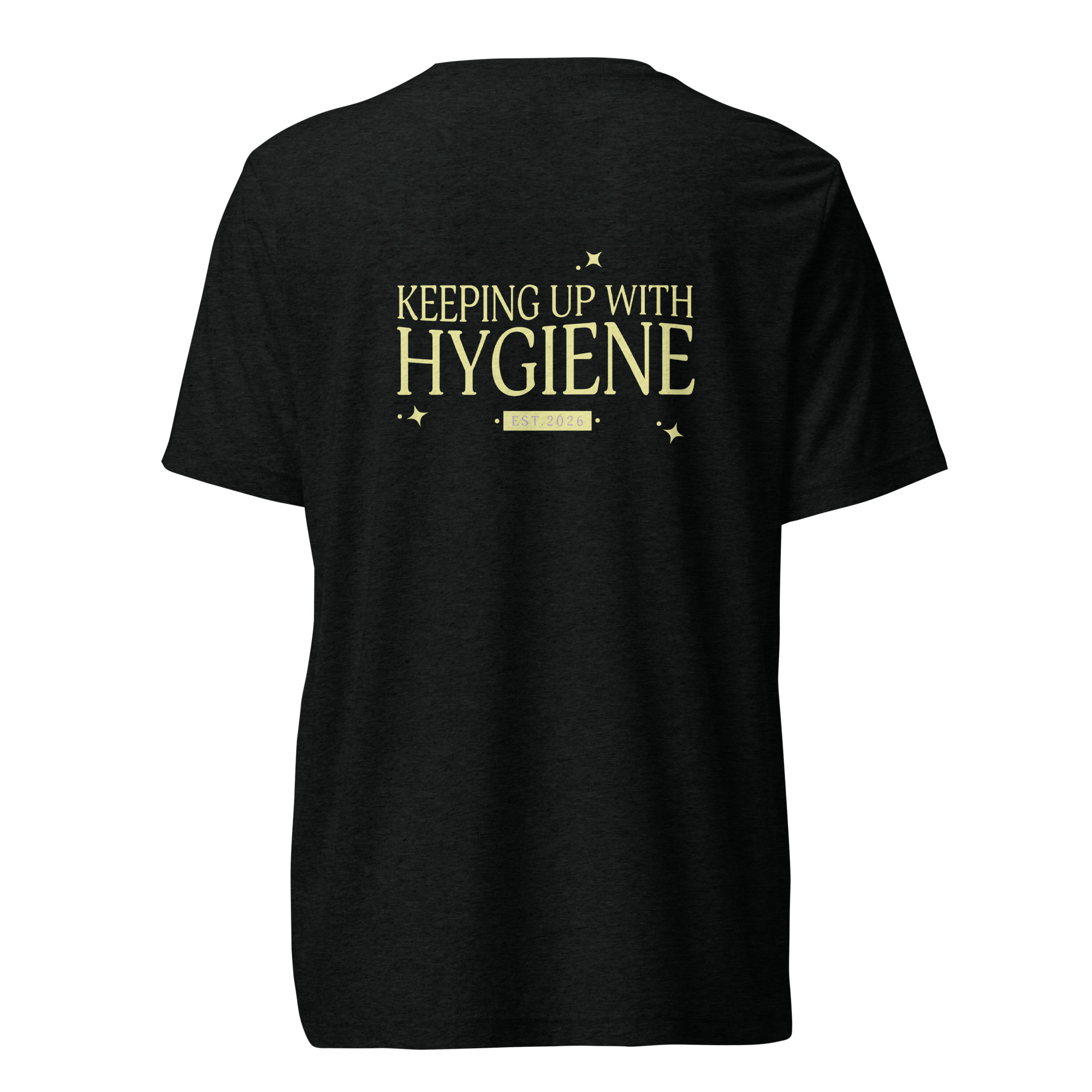 Black KUWH statement tee, back