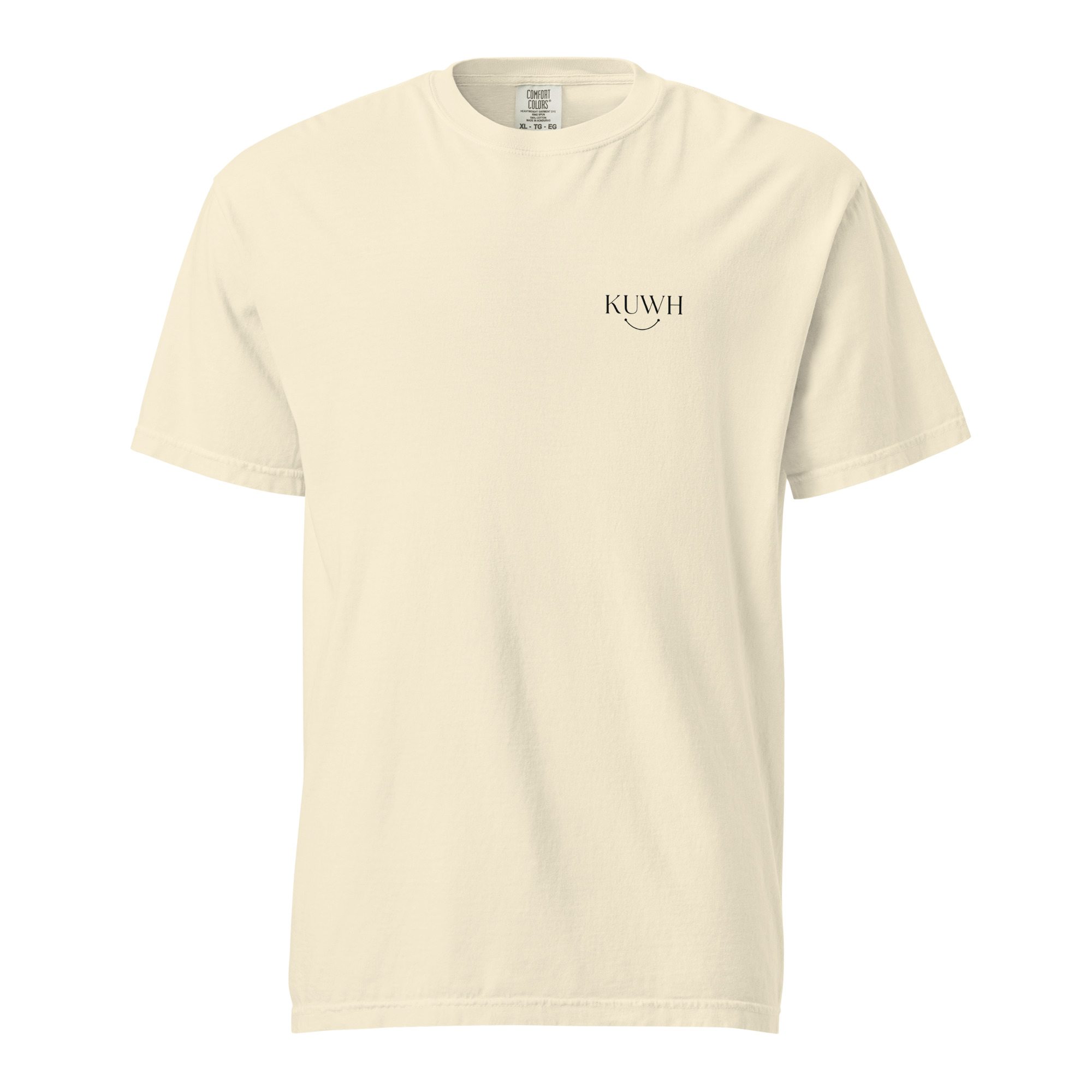 Ivory KUWH heavyweight tee, front